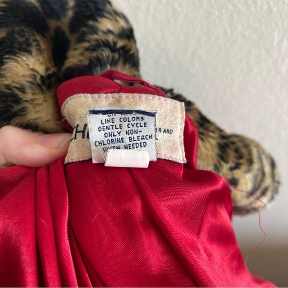 Y2K Cherokee Faux Fur Leopard Mobwife Jacket Retro Womens Size Medium - Picture 9 of 9